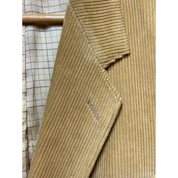 Romania Tan Corduroy Sports Jacket  Size 42 Vintage With Elbow pads - Picture 13 of 13